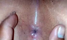 Wife shows off big ass pussy and vagina on all fours