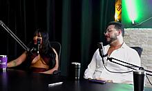 hey check out how french guy meets hot brazilian swinger couple for sensual menage on sheer red lingerie