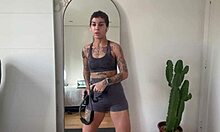 whoa check out nikatsu's steamy yoga stretches and warm-up workout in gym!