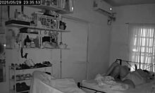 Spying on Amateur Couple's Fat BBW Fingering Fuck!