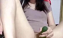 wanna see amateur girl squirt hard from solo play??