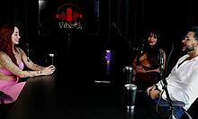 hey check out how french guy meets hot brazilian swinger couple for sensual menage on sheer red lingerie