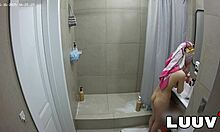 Brunette Grossy Shares Homemade Shower Routine and Tease