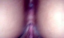 Wife shows off big ass pussy and vagina on all fours