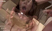 PISS In Mouth Drinking DPP Sandy Double Anal Orgasm