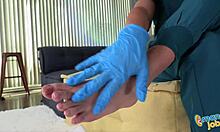 Nurse gal ritchie's pent-up frustration explodes into a steamy handjob and blowjob cure in hospital