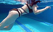 hot shaved russian teen sheril blossom bikini pool underwater public sex?