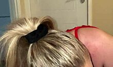 stepmom in panties surprises son waiting to deepthroat his huge cock