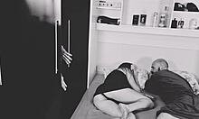 Cuckold Calls Friend to Watch and Join Blindfolded Wife Fuck!