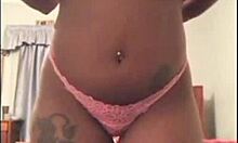 Sexy ebony milf craves your monster bbc pounding her wet pussy bareback in lingerie