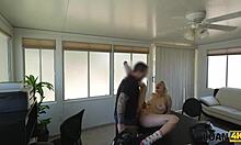 Czech babe spreads legs in office casting fuck to earn her desperate loan cash