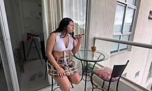 old guy sneaks objects into friend's house flashing wet pussy to husband