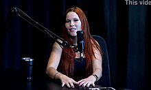 ruiva carla santos quer mais anal com amigos fetiche em lingerie vermelha transparente.