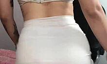 sweet innocent-faced latina teases big tits ass in lingerie solo compilation