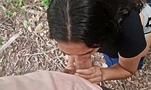 Indian babe gets pounded outdoors by hot foreigner 😍🌾