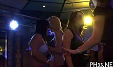 Horny sluts get fucked roughly at wild sex party orgy
