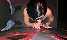 Hot Wife Takes Huge Cock Right In Front Of Cuckold Hubby Gloryhole Style