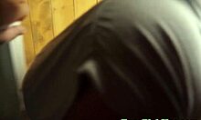 Stranger picks up hot Euro babe flashing natural tits outdoors