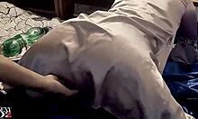 french amateur in satin corset panties gets doggystyle rimmed deepthroated with toys closeup