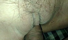 shaved tight wet pussy creampie overflows from my cock's massive orgasm load inside