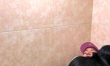 What if hot skinny latina teens got caught fucking in school bathroom, big ass horny couple virgin play?