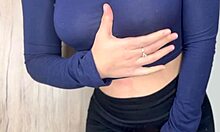 Latina beauty fingers hairy pussy in bathroom till screaming orgasm hits