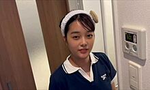 boyfriend drools over fresh bath girlfriend's pretty pussy and tits amateur japanese couple sex