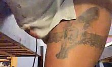 curvy ebony milf strips teases deepthroats big black cock bareback creampie ride