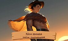 boyfriend's sexy moans build to tasty orgasm while stroking solo erotic frenzy