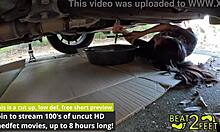 perv doc sniffs raven rogue sweaty socks feet during oil change