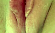 Bath-soaked blonde toys wet pussy to explosive close-up climax