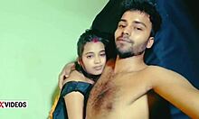 Ranch housewife seduces horny student lover for rough group pounding by boyfriend and friends