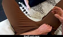 BRATTY STEPDAUGHTER DISCIPLINED BY STEPDAD ENDS LOVING IT