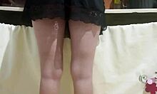 This Hot-Ass Employee Flashes Lingerie in Kitchen at Work