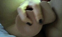 Watch My Girl Squirm With Huge Dildo And Vibrator Orgasm!