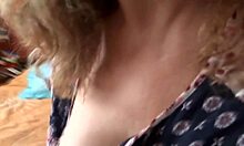 stepson's friends cum hard jerking to my huge tits!