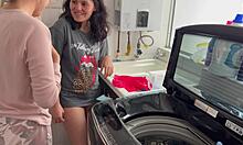 I'm silently tribbing my wet Latina lover's big ass passionately