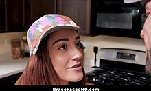 Hot Braces Teen's Big Ass Pounded By Friend's Monster Cock!