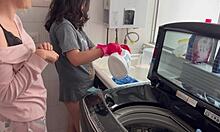 I'm silently tribbing my wet Latina lover's big ass passionately