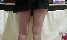 This Hot-Ass Employee Flashes Lingerie in Kitchen at Work