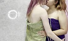 me n my chubby girlfriend bath together kissin lickin puffy nipples n shaved pussies