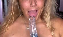 so i tell you to stroke that cock nice and slow while i tease my big tits then explode for this curvy blonde