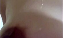 Steamy whatsapp call turns shower fuck with wife licking