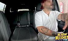 i can't stop watching this hot latina stroke and suck in the uber