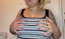 my fat mommy slut with huge natural tits begs daddy for rough taboo pounding