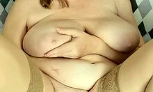 horny milf mariaold seduces stepson then fucks him in stockings