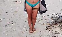 flashing my tits and ass on mexican beach who wants more? 🔥🍑🌴