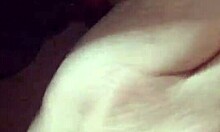 Curvy mature wife sneaks wet handjob and blowjob on hubby