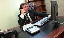 cheyenne jewel milks sissy husband's cock in frustrated solo handjob