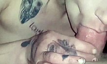 he dives deep into her narrow ass then throats her like the real goat